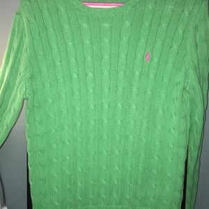 Women’s polo sweater.